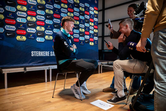 Jørgen Strand Larsen of the Norwegian national football
