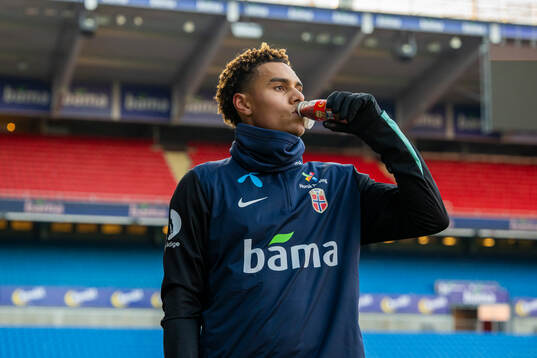Antonio Nusa of the Norwegian national football team