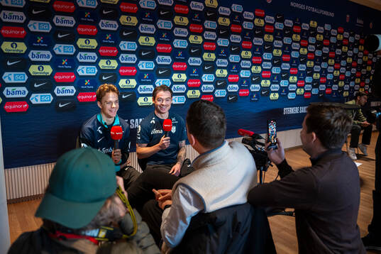 Felix Horn Myhre and Patrick Berg of the Norwegian national