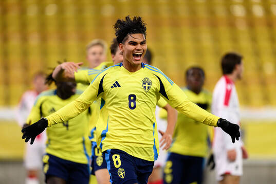 Noel Sernelius of Sweden celebrates