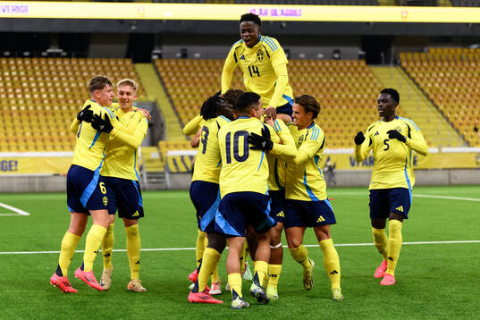 Noel Sernelius of Sweden celebrates