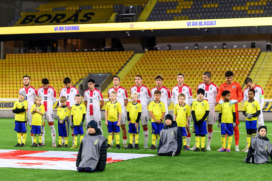 Players of Georgia at lineup