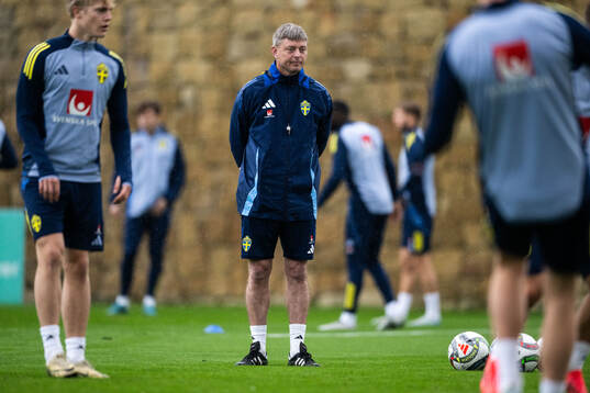 Head coach Jon Dahl Tomasson of the Swedish men's football