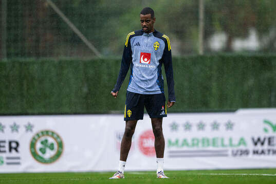 Alexander Isak of the Swedish men's football national team