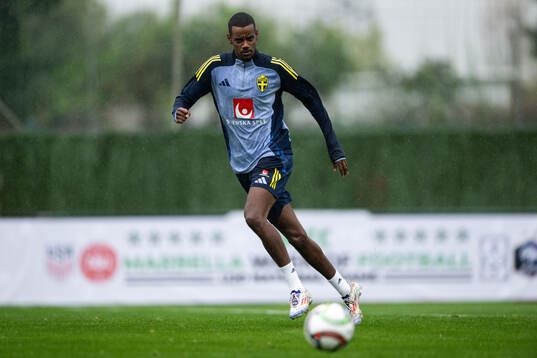 Alexander Isak of the Swedish men's football national team
