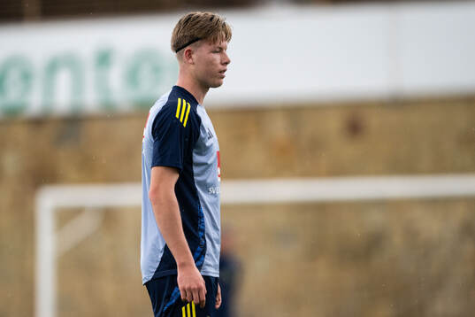 Nils Zätterström of the Swedish men's football national