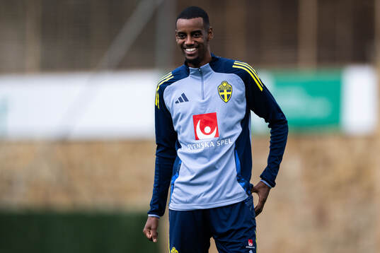 Alexander Isak of the Swedish men's football national team