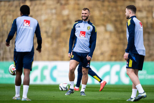 Jesper Karlström of the Swedish men's football national
