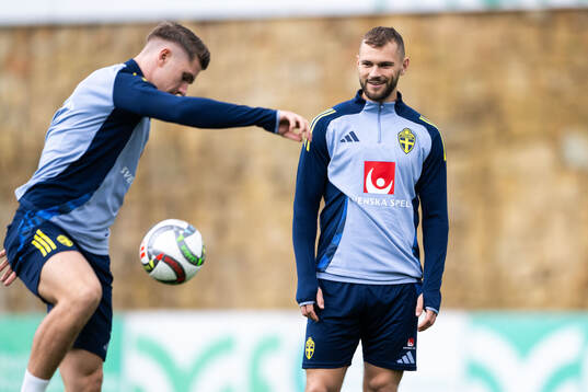 Carl Starfelt of the Swedish men's football national team