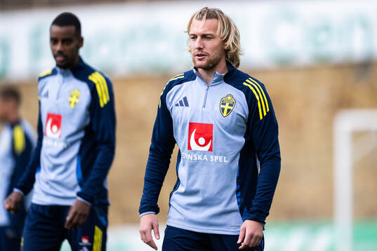 Emil Forsberg of the Swedish men's football national team