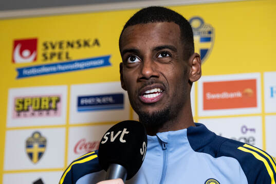Alexander Isak of the Swedish men's football national team