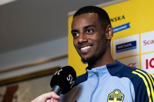 Alexander Isak of the Swedish men's football national team