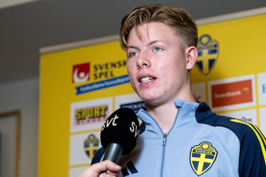 Nils Zätterström of the Swedish men's football national