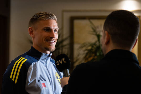 Carl Starfelt of the Swedish men's football national team