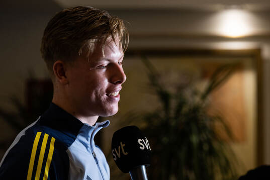 Nils Zätterström of the Swedish men's football national
