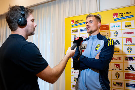 Carl Starfelt of the Swedish men's football national team