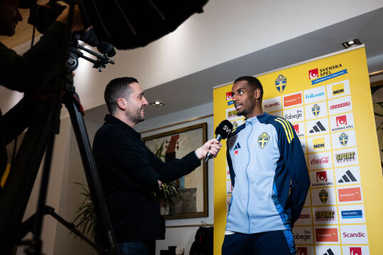 Alexander Isak of the Swedish men's football national team
