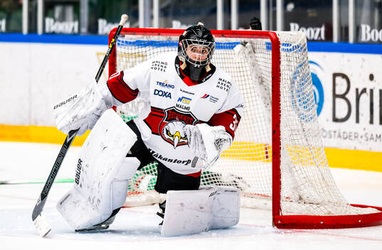 Malmö Redhawks målvakt Aya Juhl Petersen