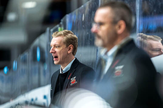 Nybro Vikings assisterande tränare Hampus Sylvegård