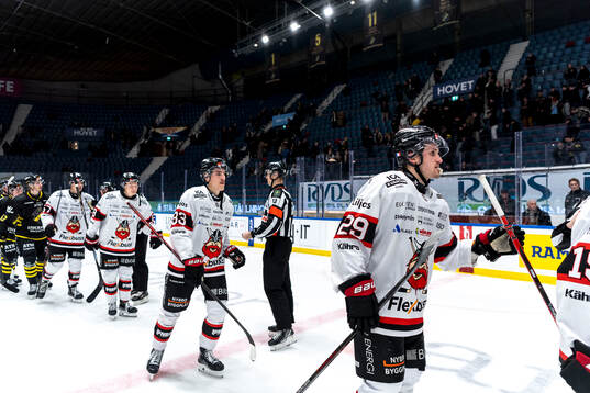 Nybro Vikings Felix Olsson och Louis Boudon deppar