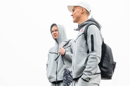 Erling Braut Haaland and Leo Skiri Østigård of the