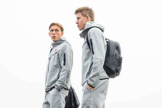 Marcus Holmgren Pedersen and Jens Petter Hauge of the