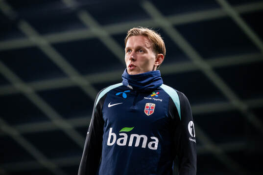 Marcus Holmgren Pedersen of the Norwegian national football