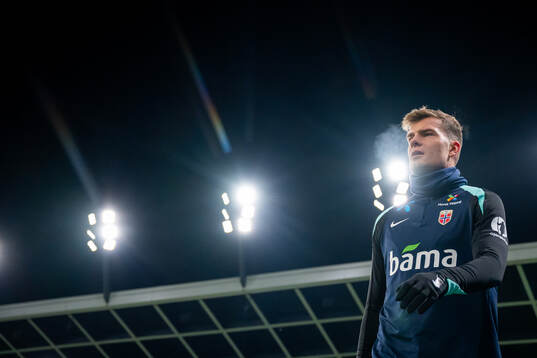 Alexander Sørloth of the Norwegian national football team