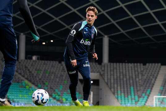 Felix Horn Myhre of the Norwegian national football team