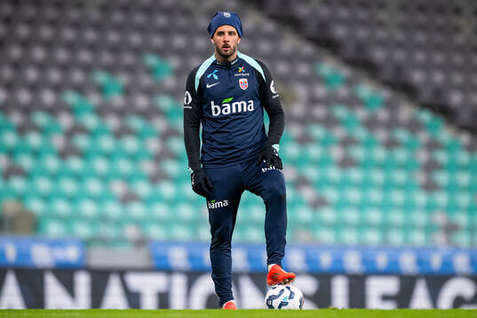 Aron Dønnum of the Norwegian national football team