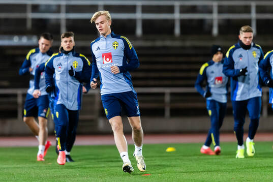 Lucas Bergvall of the Swedish men’s national football team