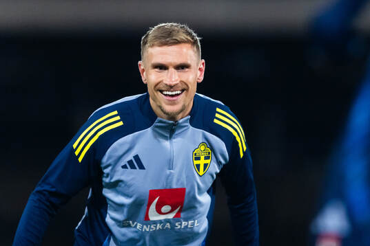 Carl Starfelt of the Swedish men’s national football team