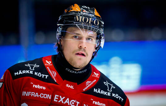 Örebros William Wikman med mustasch