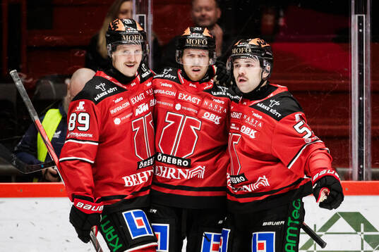 Örebros Patrik Karlkvist, Kalle Kossila och David