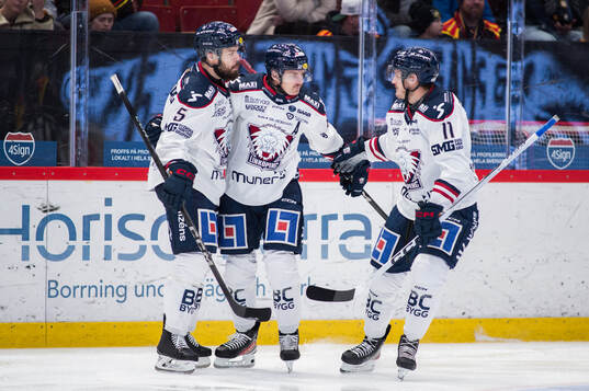 Linköpings Oscar Fantenberg, Markus Ljungh och Henrik