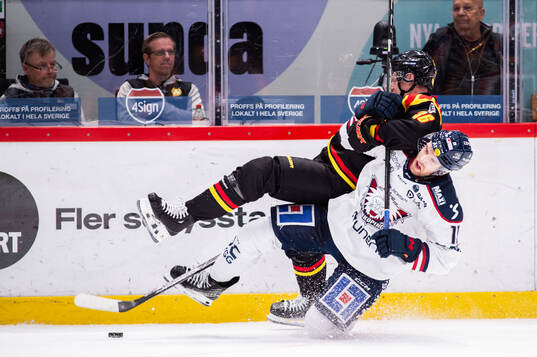 Brynäs Linus Ölund och Linköpings Patrick Russell