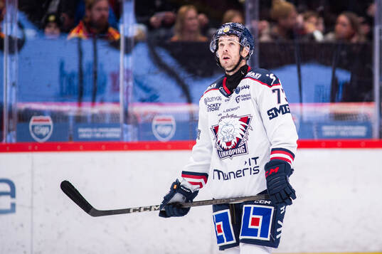 Linköpings Nicholas Shore deppar