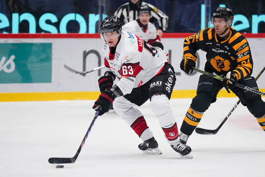 Malmö Redhawks Fredrik Händemark och Skellefteås Oscar