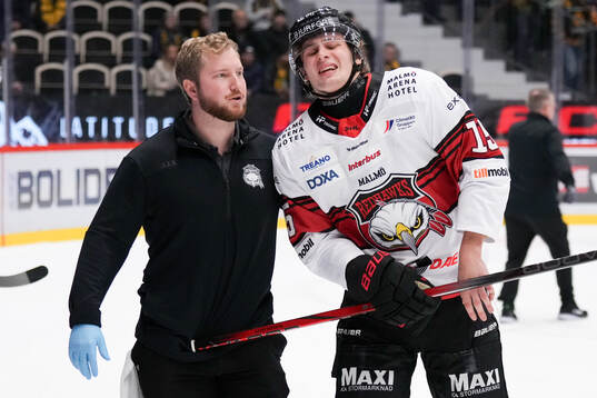 Malmö Redhawks Freddie Larsson har ont 2under