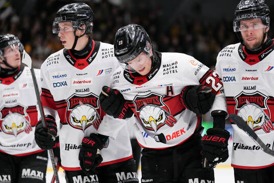 Malmö Redhawks Christoffer Forsberg har ont