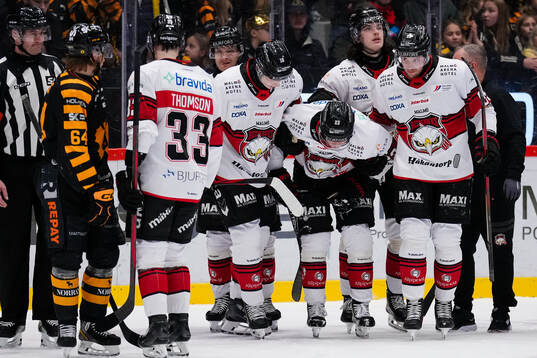 Malmö Redhawks William von Barnekow, skadade Christoffer