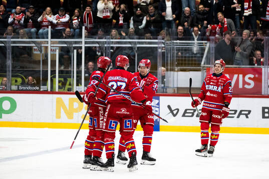 Timrås Anton Wedin jublar