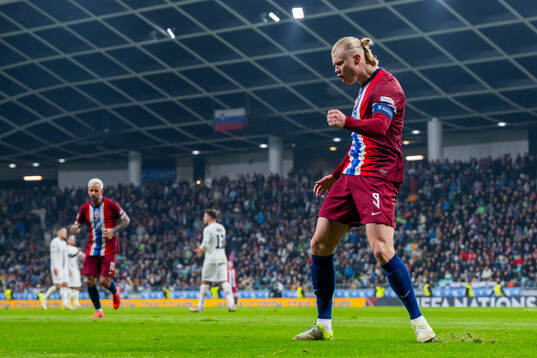 Erling Braut Haaland of Norway celebrates