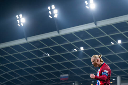 Erling Braut Haaland of Norway celebrates