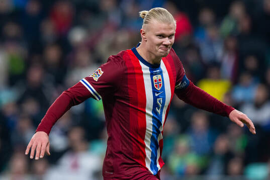 Erling Braut Haaland of Norway celebrates