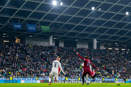Antonio Nusa of Norway scores the 1-3 goal