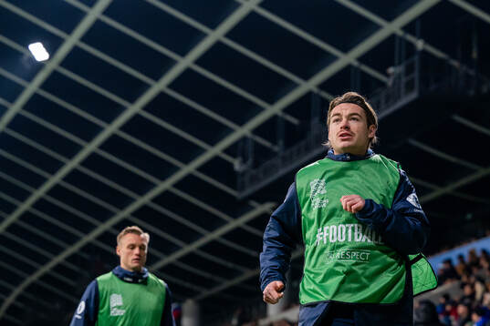 Patrick Berg of Norway warms up