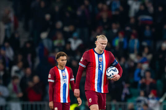Erling Braut Haaland of Norway looks dejected