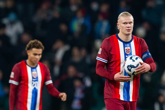 Erling Braut Haaland of Norway looks dejected