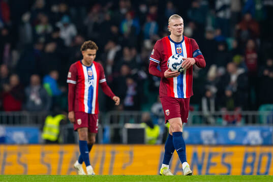 Erling Braut Haaland of Norway looks dejected